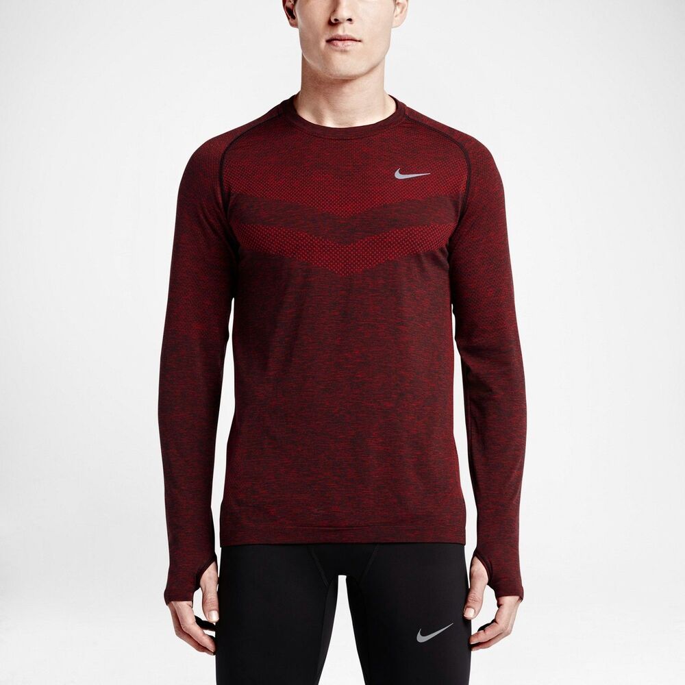 Nike Dri-Fit Knit Running T-Shirt Fireberry 642124-667 2XL New Rare!!